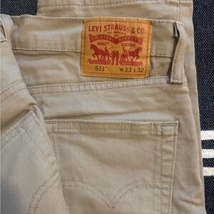 Levi's Men's Beige Slim Jeans